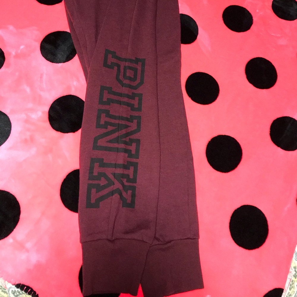 Pink VS maroon joggers